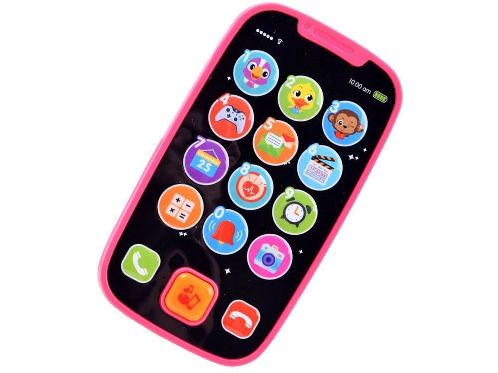 Laste interaktiivne telefon Hola, roosa цена и информация | Beebide mänguasjad | hansapost.ee