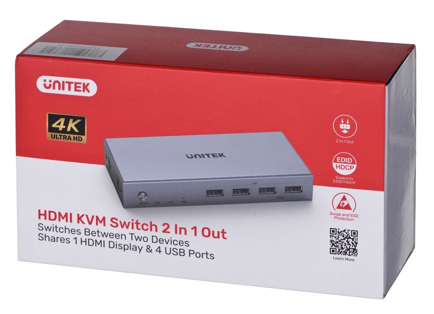 Unitek KVM Switch 2IN цена и информация | Võrgulülitid | hansapost.ee
