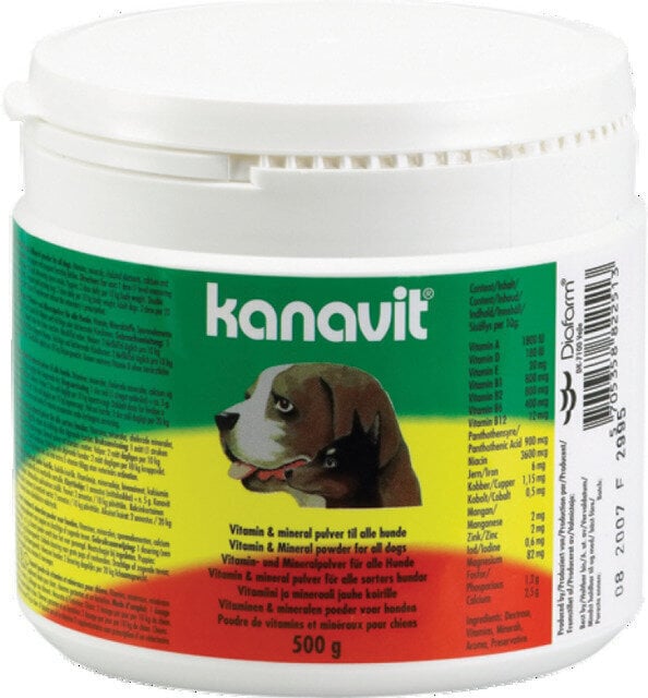 Toidulisand koertele Kanavit, 500 g hind ja info | Vitamiinid ja parasiiditõrje | hansapost.ee