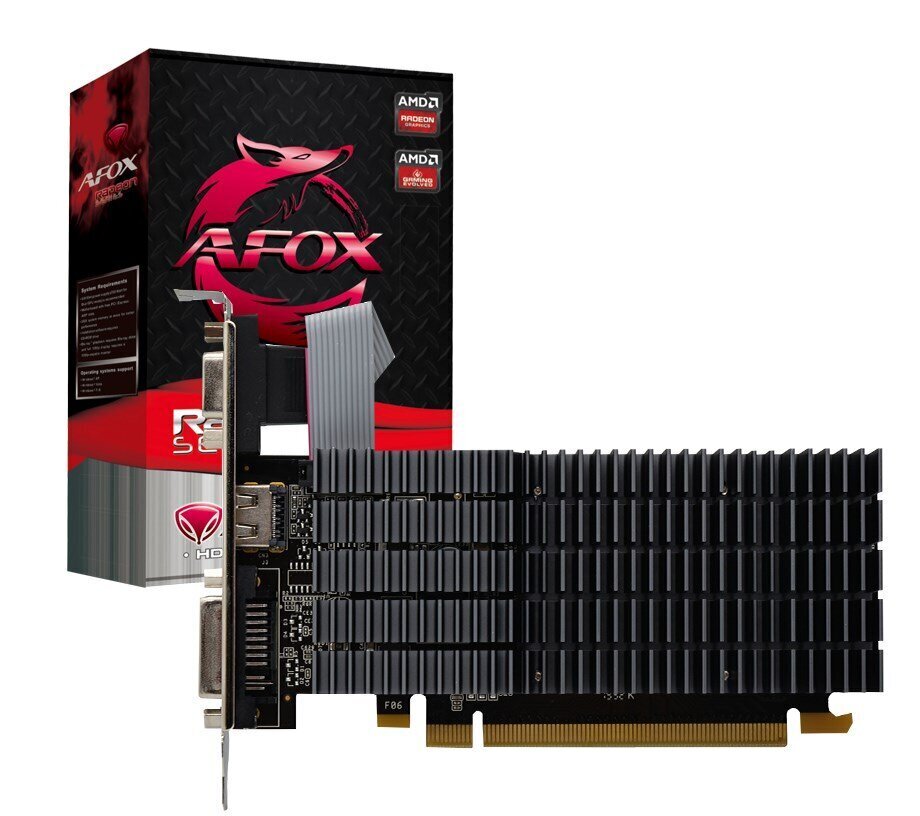 Afox Radeon R5 230 1GB DDR3 (AFR5230-1024D3L9) hind ja info | Videokaardid | hansapost.ee