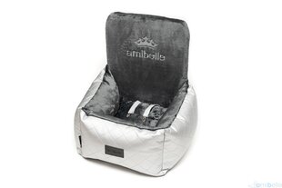Amibelle voodi-tugitool Bella, hõbedane, 50x50x35x60 cm hind ja info | Koerte reisitarvikud | hansapost.ee