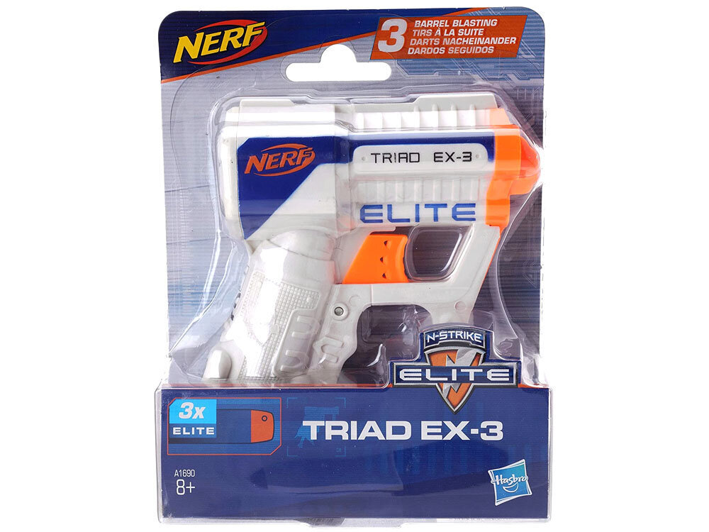 Relv Nerf GUN N-Strike Triad Ex-3 цена и информация | Mänguasjad poistele | hansapost.ee