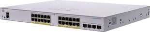 Сетевой коммутатор Cisco CBS350-24P-4X-EU Управляемый L2/L3 Gigabit Ethernet (10/100/1000), серебристый цена и информация | Коммутаторы (Switch) | hansapost.ee