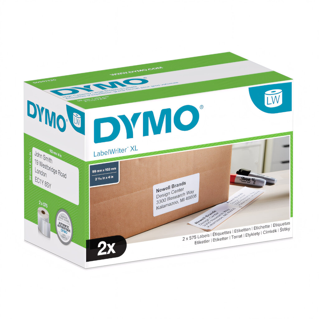 DYMO suure mahutavusega saatesildid – 102 x 59 mm hind ja info | Printeritarvikud | hansapost.ee