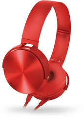 Omega Freestyle наушники + микрофон FH07R, красные цена и информация | Наушники | hansapost.ee