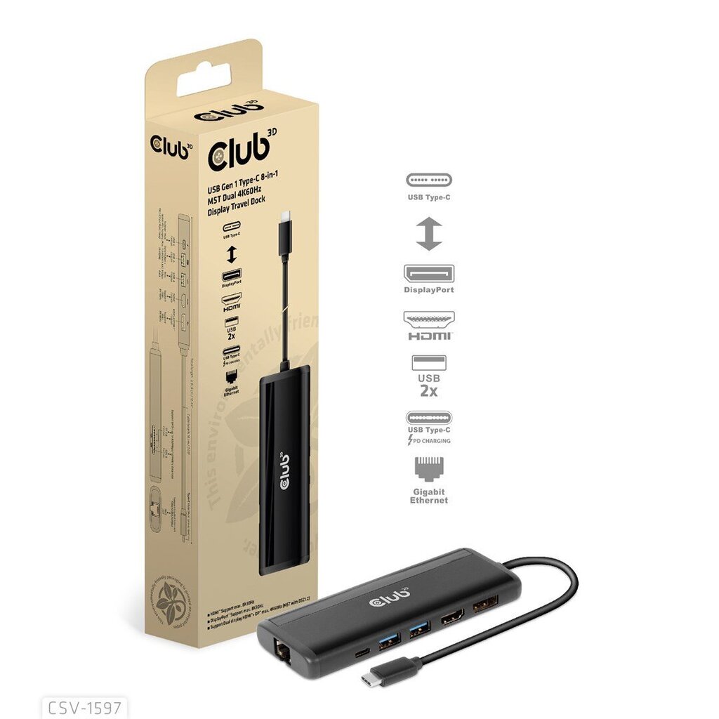 Club 3D CSV-1597 hind ja info | USB adapterid ja jagajad | hansapost.ee