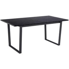 Обеденный стол Amble, 160x90xH74см, черный мрамор цена и информация | Кухонные и обеденные столы | hansapost.ee