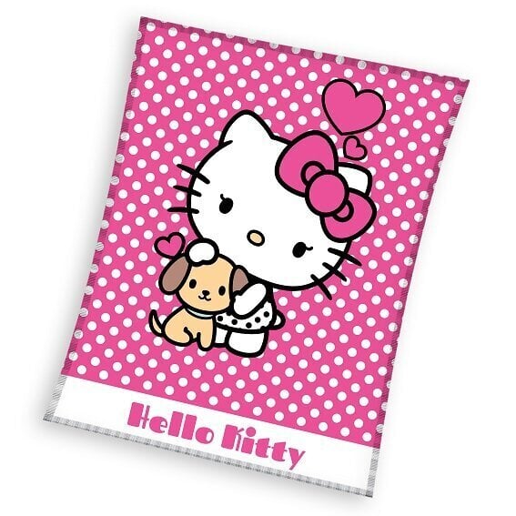 Laste pleed Hello Kitty, 130x170cm hind ja info | Pleedid, voodikatted ja päevatekid | hansapost.ee