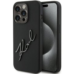 Karl Lagerfeld Monogram Ikonik iPhone 15 Pro Чехол - Черный цена и информация | Чехлы для телефонов | hansapost.ee
