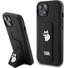 Чехол Karl Lagerfeld для iPhone 15 Plus 6,7 KLHCP15MGSACHPK черный HC GRIPSTAND SAFFIANO CHOUPETTE PINS цена и информация | Чехлы для телефонов | hansapost.ee