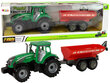 Haagisega traktor Lean Toys, roheline/punane цена и информация | Mänguasjad poistele | hansapost.ee