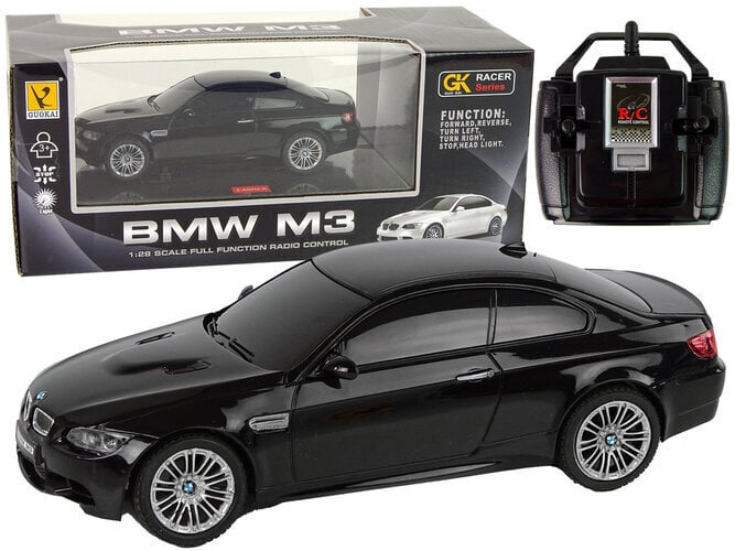 Rc auto BMW M3 valgusefektidega Lean Toys, must hind ja info | Mänguasjad poistele | hansapost.ee