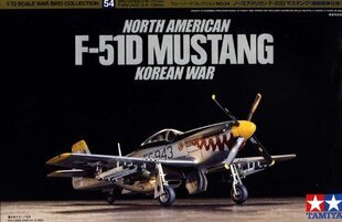 Tamiya - North American F-51D Mustang, 1/72, 60754 hind ja info | Klotsid ja konstruktorid | hansapost.ee