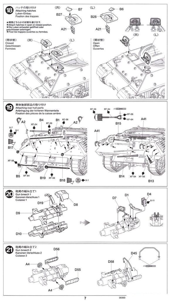 Tamiya - U.S. Tank Destroyer M10 Mid Production, Scale:1/35, 35350 hind ja info | Klotsid ja konstruktorid | hansapost.ee