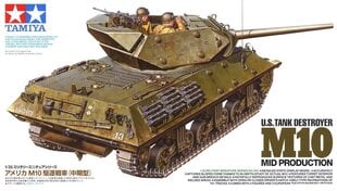 Tamiya - U.S. Tank Destroyer M10 Mid Production, Scale:1/35, 35350 hind ja info | Klotsid ja konstruktorid | hansapost.ee