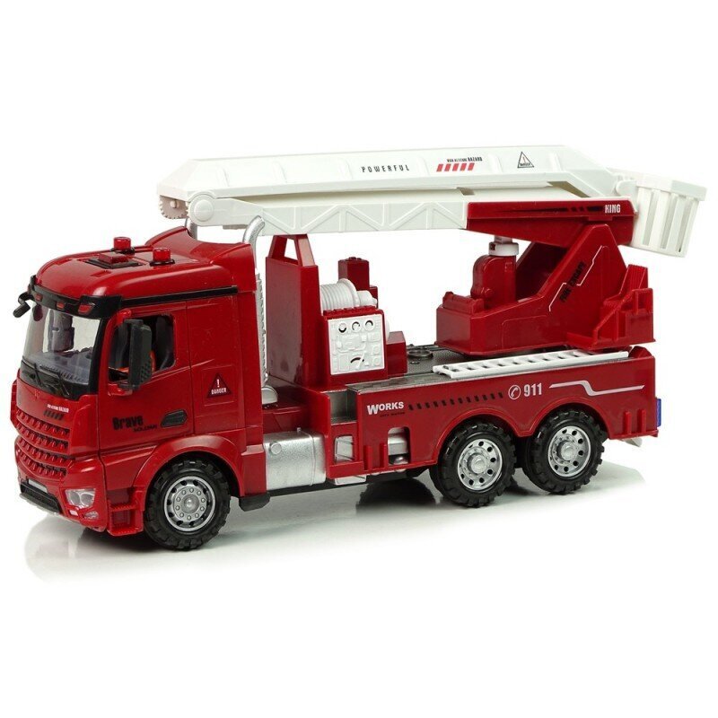Remote Control Fire Truck 2.4G Lights and Sounds Red hind ja info | Mänguasjad poistele | hansapost.ee