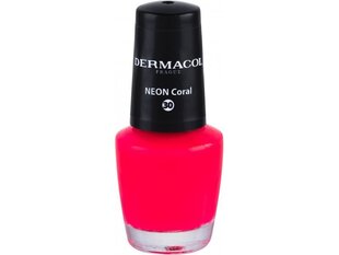 Neoon küünelakk Dermacol Neon 30 Neon Coral, 5 ml hind ja info | Küünelakid ja küünelakieemaldajad | hansapost.ee