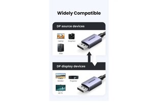 Ugreen DisplayPort 2.1, 1m hind ja info | Juhtmed ja kaablid | hansapost.ee