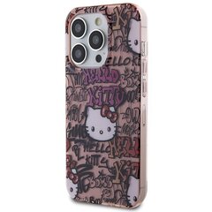 Hello Kitty HKHCP15XHDGPTP iPhone 15 Pro Max 6.7" różowy|pink hardcase IML Tags Graffiti цена и информация | Hello Kitty Мобильные телефоны, Фото и Видео | hansapost.ee