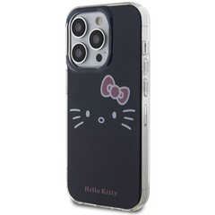 Hello Kitty HKHCP15LHKHLK iPhone 15 Pro 6.1" czarny|black hardcase IML Kitty Face цена и информация | Чехлы для телефонов | hansapost.ee