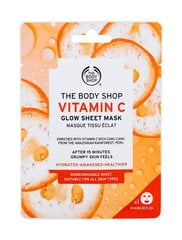 Kirgastav näomask C-vitamiiniga (Glow Sheet Mask) 18 ml hind ja info | The Body Shop Näohooldus | hansapost.ee