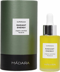 Näoõli Madara Superseed Radiant Energy Organic Certified Facial Oil, 30 ml hind ja info | Näoõlid, ampullid ja seerumid | hansapost.ee
