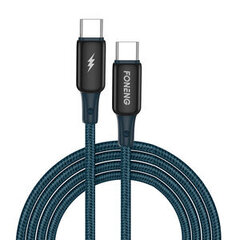 Foneng Кабель USB-C для Lightning Foneng X87, 30 Вт, 1,2 м (синий) цена и информация | Borofone 43757-uniw | hansapost.ee