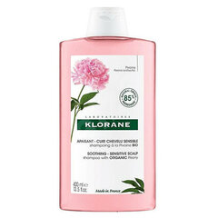 Rahustav šampoon tundlikule peanahale Klorane pojengidega, 400 ml hind ja info | Šampoonid | hansapost.ee