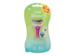 Raseerija komplekt Wilkinson Sword Xtreme 3 Sensitive Comfort naistele, 8 tk hind ja info | Wilkinson Sword Hügieenitarbed | hansapost.ee