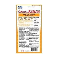 Inaba Churu Kitten Chicken kanaga, 4x14 g hind ja info | Kasside maiused | hansapost.ee