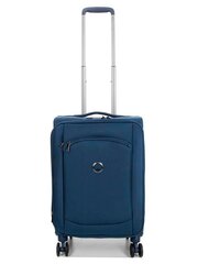 Väike kohver topeltratastega Delsey, 55cm, sinine цена и информация | Чемоданы, дорожные сумки | hansapost.ee