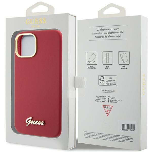 Guess GUHCP15SSMBSLM iPhone 15 6.1" hind ja info | Telefonide kaitsekaaned ja -ümbrised | hansapost.ee