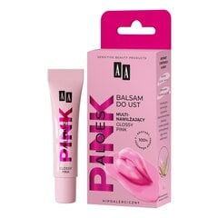 Увлажняющий бальзам для губ АА Aloe Pink, Glossy Pink, 10г цена и информация | Помады, бальзамы, блеск для губ | hansapost.ee