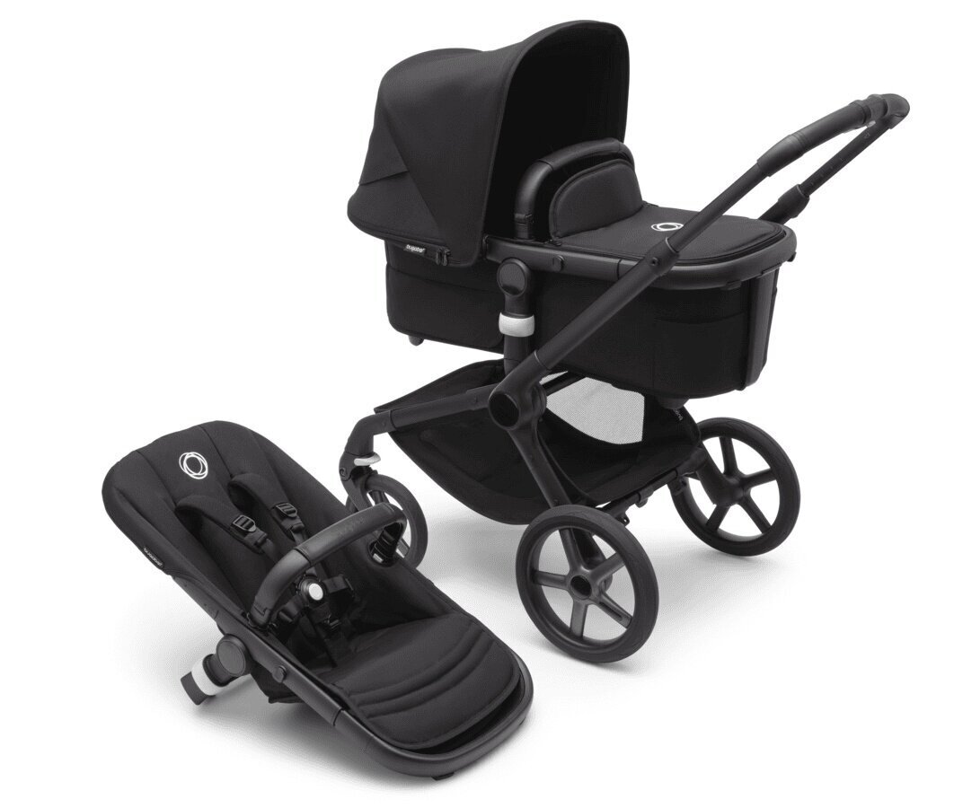 Bugaboo Fox 5 complete Universaalne lapsevanker, Black/Midnight Black цена и информация | Vankrid, jalutuskärud | hansapost.ee