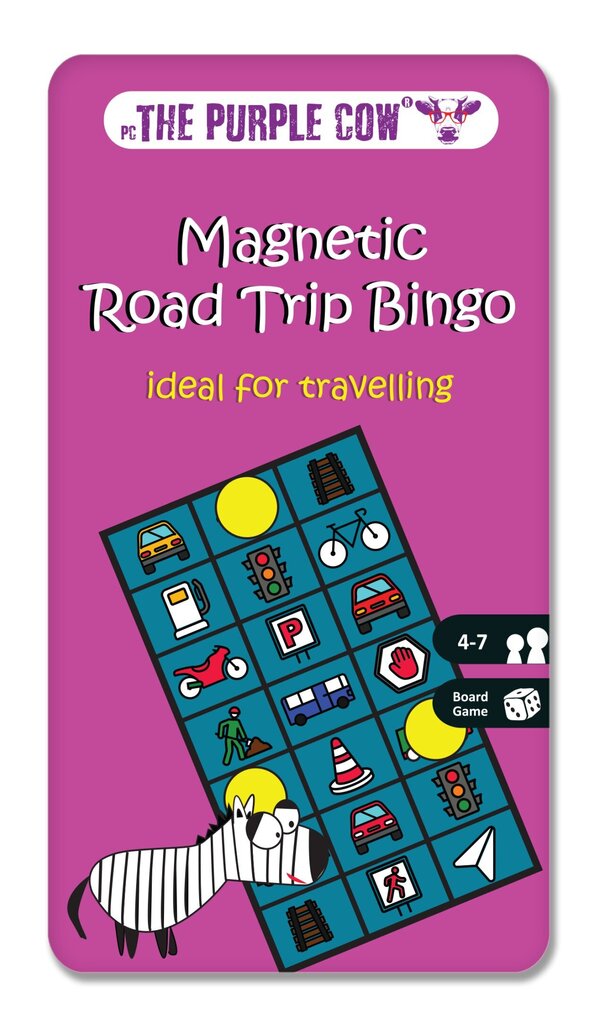 Reisimäng Purple Cow Magnetic Road Trip Bingo, LT,LV, 573 цена и информация | Lauamängud ja mõistatused perele | hansapost.ee