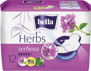 Гигиенические прокладки Bella Herbs Verbena, 12 шт. цена и информация | Тампоны, гигиенические прокладки для критических дней, ежедневные прокладки | hansapost.ee
