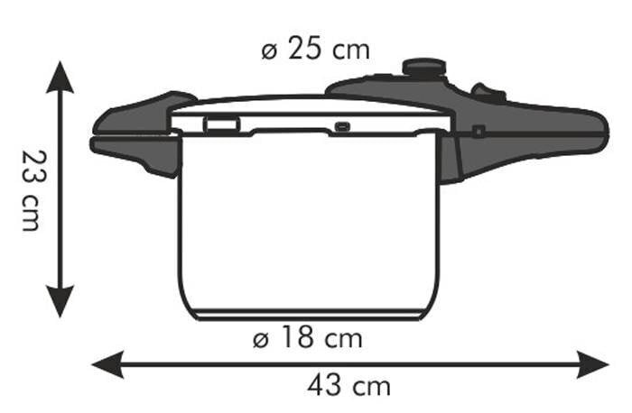 Tescoma Presto kiirkeetja, 6 l hind ja info | Potid | hansapost.ee