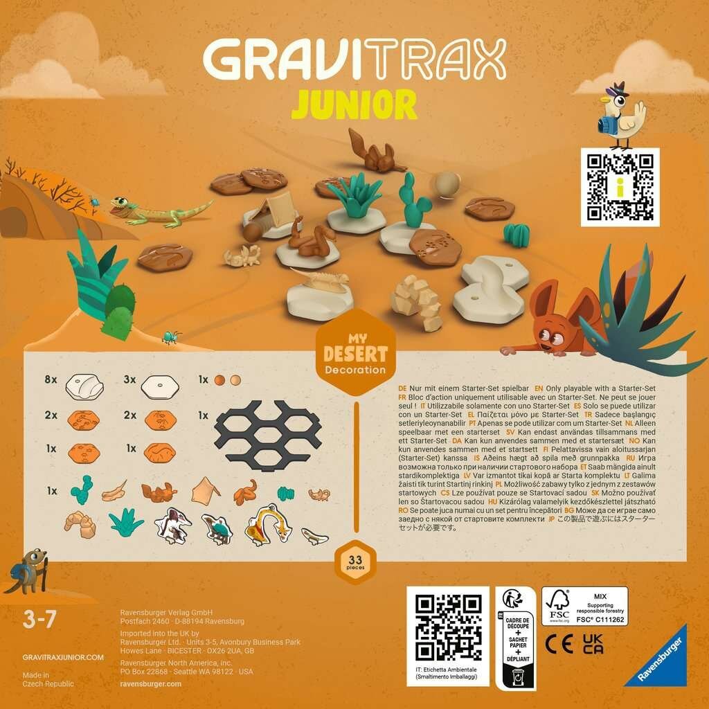 Ravensburger 27076 GraviTrax Junior lisamoodul My Desert Decoration цена и информация | Klotsid ja konstruktorid | hansapost.ee