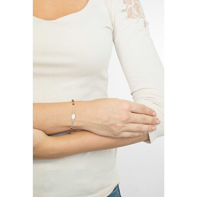 Amen Elegantne hõbedast käevõru Rosary BROBR3 kristallidega цена и информация | Käeketid ja käevõrud | hansapost.ee