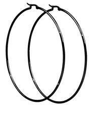 Роскошные черные серьги Troli круги sTO3657-4 цена и информация | Серьги | hansapost.ee