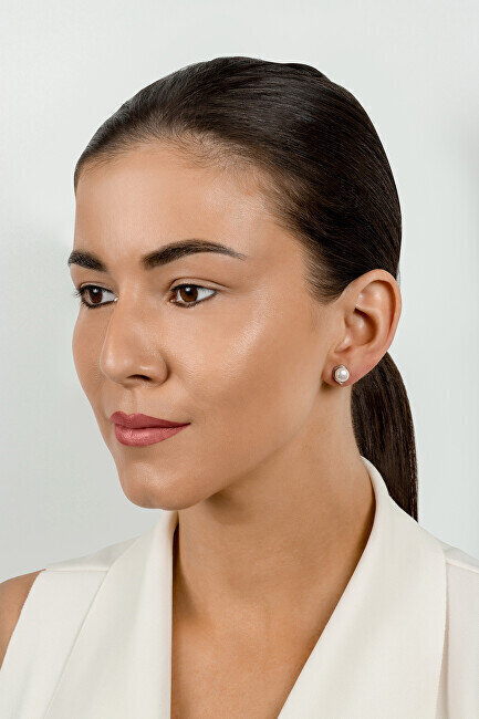Hõbedased kõrvarõngad pärlitega naistele Brilio Silver EA595W sBS2410 hind ja info | Kõrvarõngad | hansapost.ee