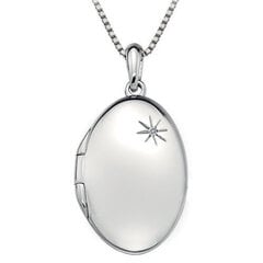 Hot Diamonds Серебряное колье Hot Diamonds DP493 Memoirs Oval Locket цена и информация | Украшения на шею | hansapost.ee