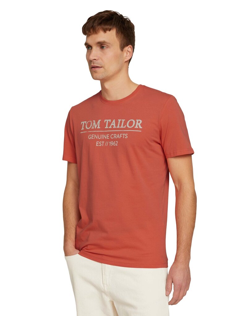 Tom Tailor meeste T-särk 1021229*11834, oranž 4065308313432 hind ja info | T-särgid meestele | hansapost.ee
