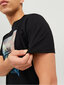 T-särk meestele Jack&Jones Jjtresor 12222044, must hind ja info | T-särgid meestele | hansapost.ee