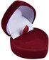 JK Box Burgundia kinkekarp kõrvarõngaste või sõrmuse jaoks Heart F-75 / A10 цена и информация | Kinkekotid, pakkepaberid ja pakkepaelad | hansapost.ee