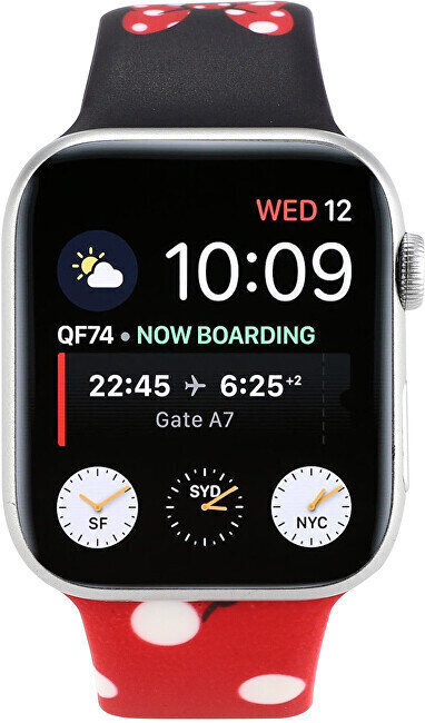 4wrist Silikoonrihm Apple Watchile - Minnie 42/44/45 mm hind ja info | Nutikellade aksessuaarid ja tarvikud | hansapost.ee