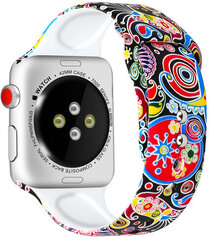 4wrist Silikoonrihm Apple Watchile - Värviline 38/40/41 mm цена и информация | 4wrist Умные часы и браслеты | hansapost.ee