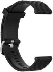 Кожаный ремешок 4wrist для Garmin, 20 мм - чёрный цена и информация | Аксессуары для смарт-часов и браслетов | hansapost.ee