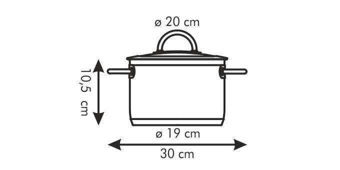 Vision pott kaanega, 20 cm, 3,0 l цена и информация | Potid | hansapost.ee