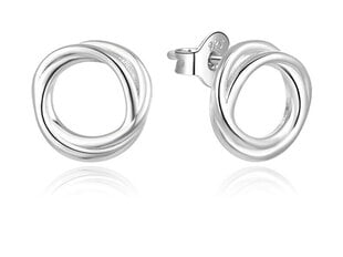 Минималистичные серебряные серьги-кольца Beneto AGUP1871 цена и информация | Серьги | hansapost.ee